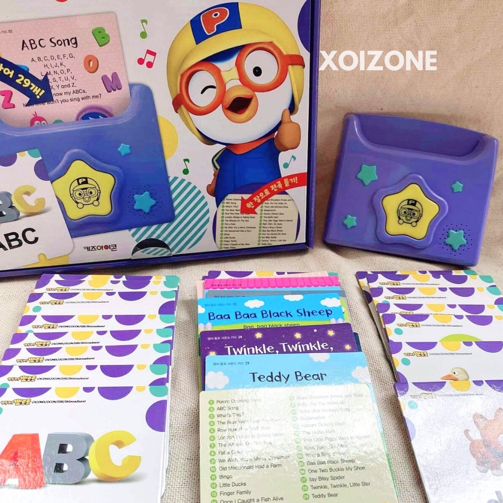 Thẻ Phát Nhạc Pororo Tiếng Anh Cho Bé
