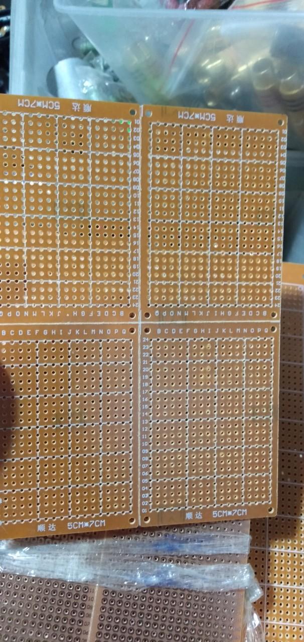 10 Mạch phíp đồng khoan lỗ sẵn 5cm x 7cm