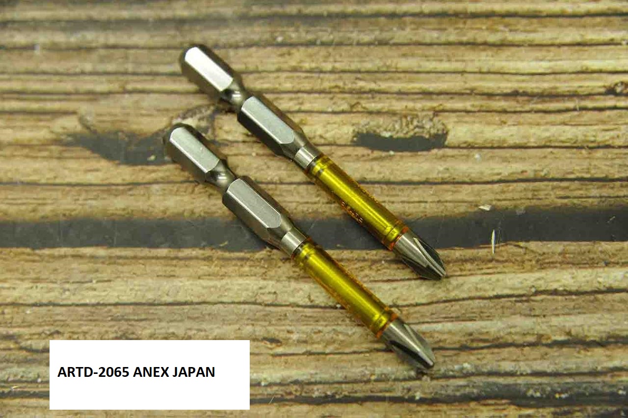 [HCM]Vỉ 2 mũi vít 1 đầu +2x65 ARTD-2065 Anex Nhật Bản