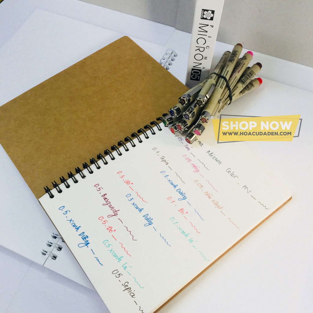 [HCM]Bút Line Màu Sakura Pigma Micron Kháng Nước