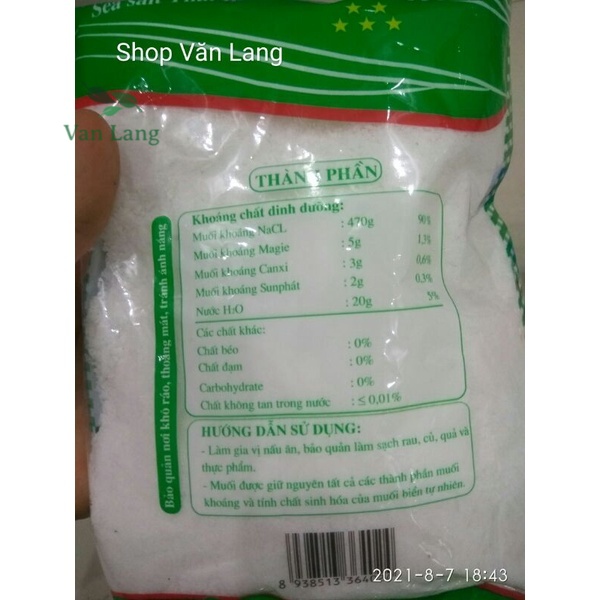 Muối ăn sạch TB chất lượng gói 500g