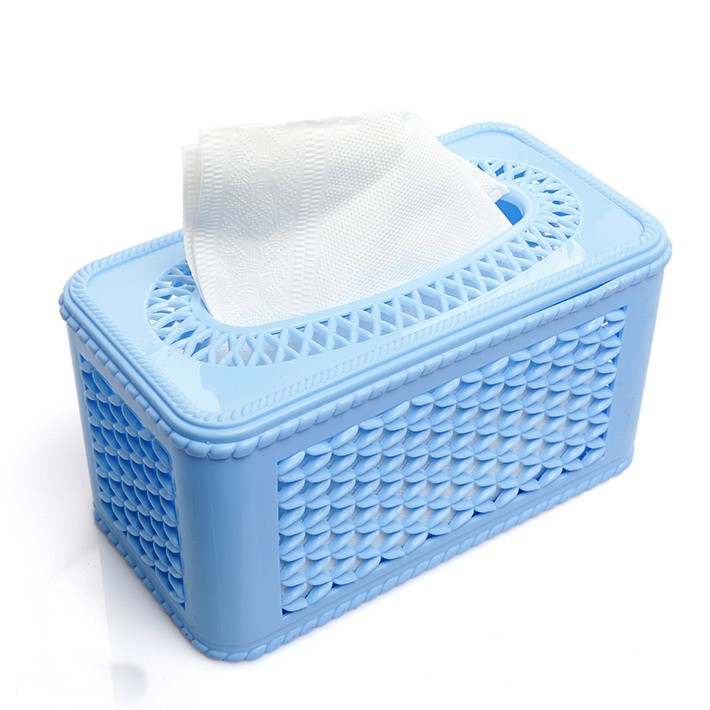 [HCM]Hộp đựng khăn giấy nhựa Việt Nhật | Hộp giấy mây