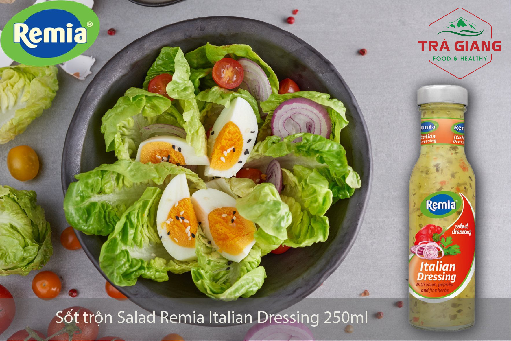 Sốt trộn Salad Remia Italian Dressing 250ml