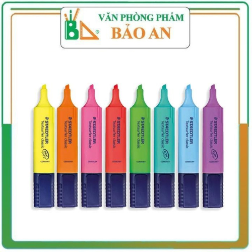 Bút Đánh Dấu - Bút nhớ dòng Staedtler 364 - màu xanh/ hồng / vàng / xanh lá