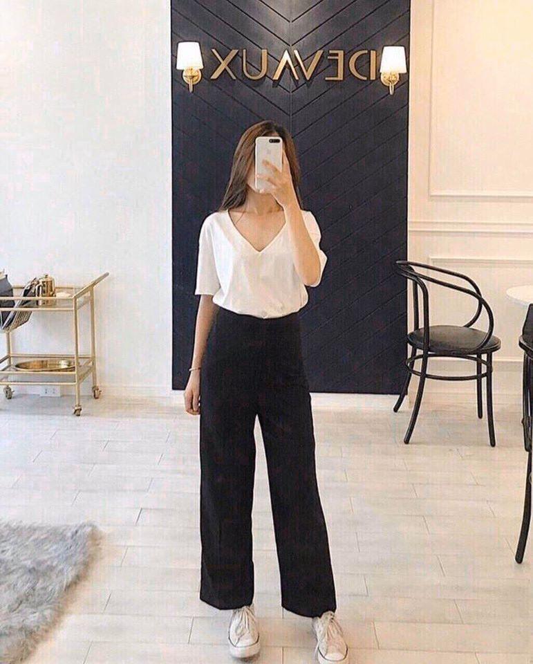 [HCM]QUẦN ỐNG RỘNG LƯNG CAO