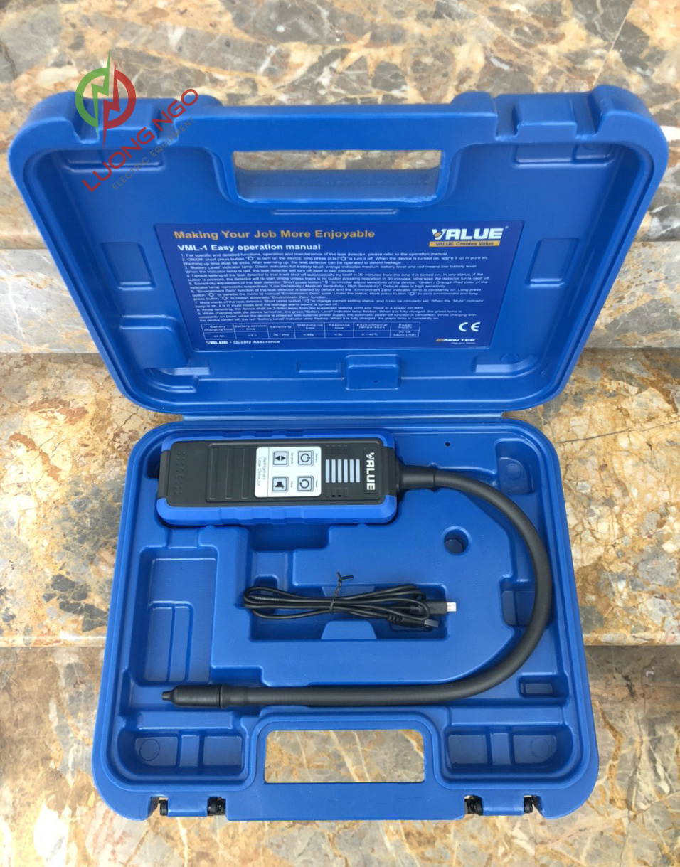 MÁY DÒ GAS TÌM RÒ RỈ GAS LẠNH VALUE VML1