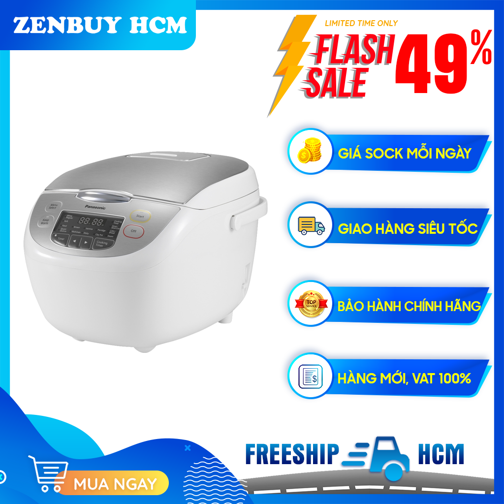 [HCM]Nồi cơm điện tử Panasonic 1.8 lít SR-CX188SRAM