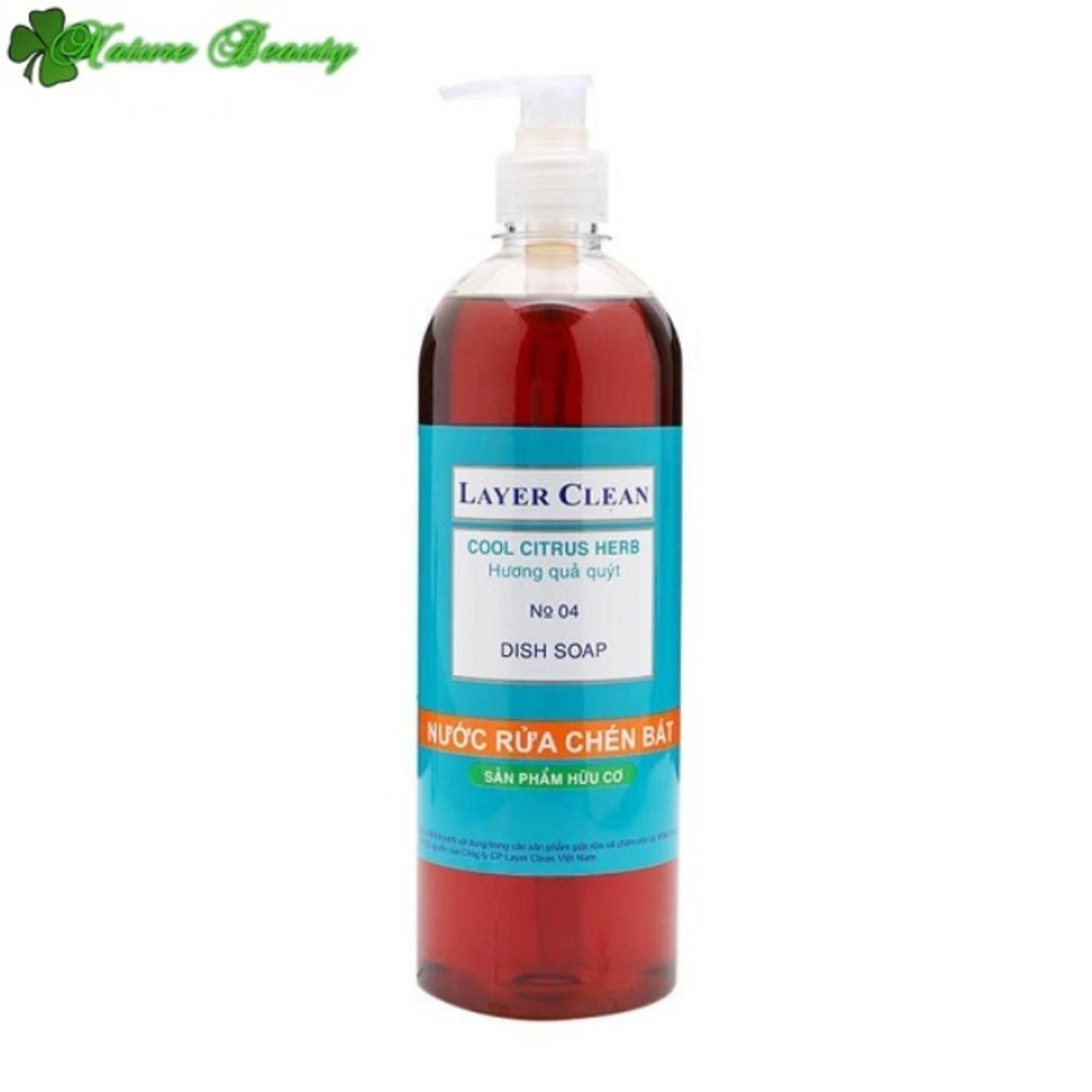 [HCM]Nước rửa chén hữu cơ Layer Clean 800ml