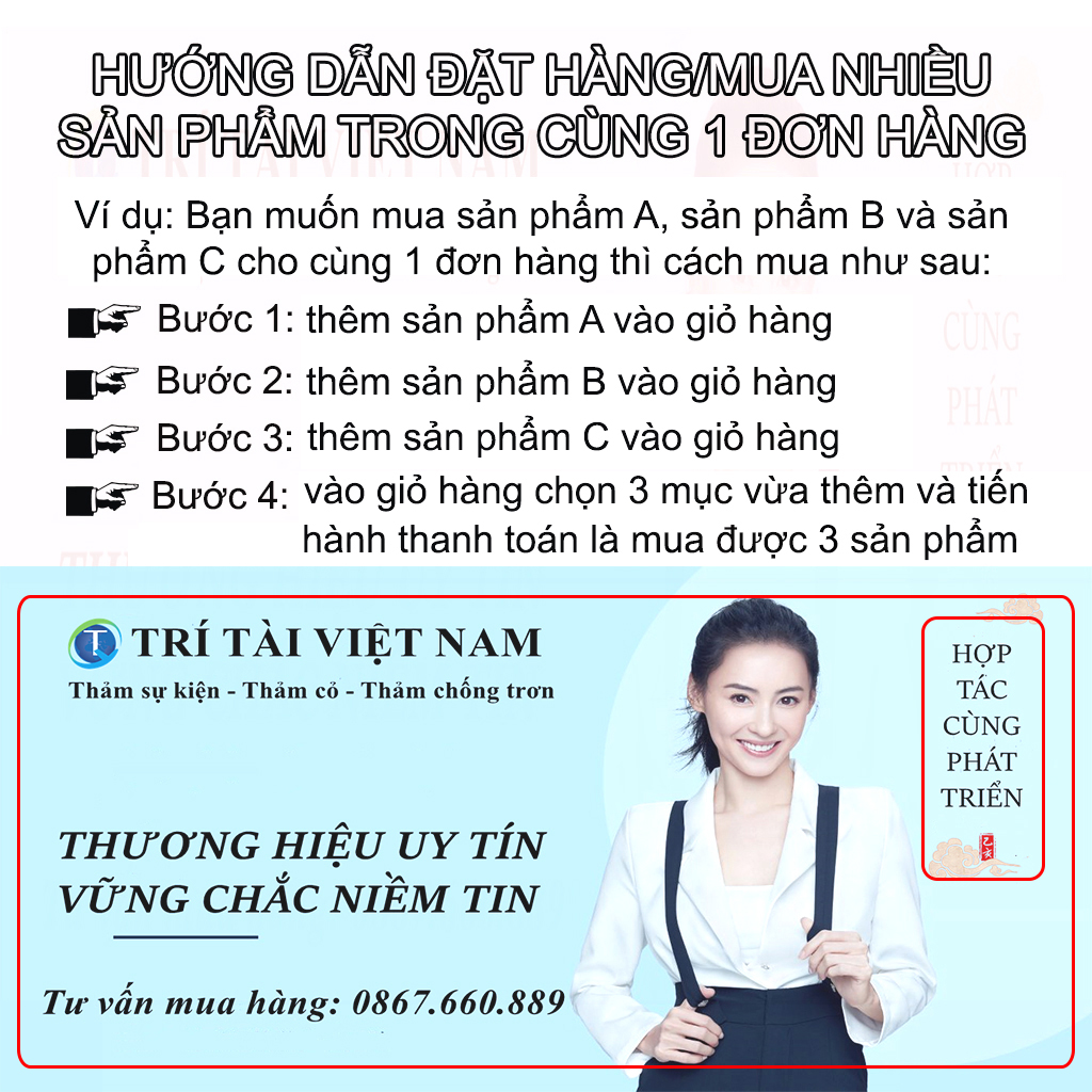Thảm welcome chống trơn trượt, kích thước 40x60cm