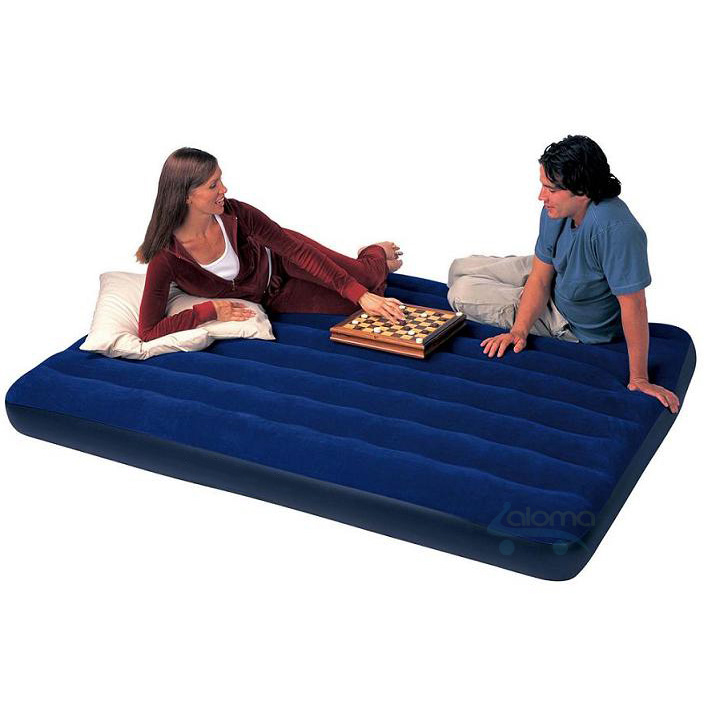 Đệm Bơm Hơi cao su Intex 68759 + Tặng Bơm Điện (152x191x22cm) êm ái tiện dụng
