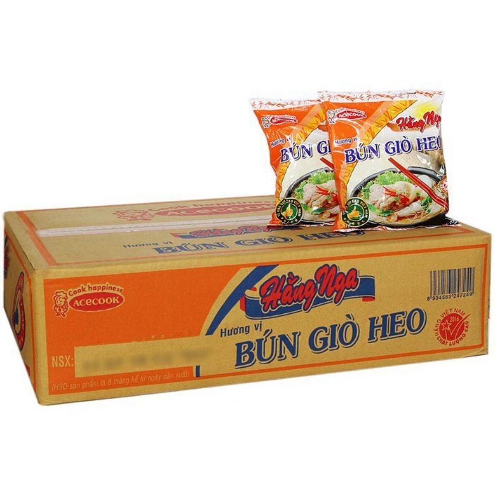 Thùng 30 gói bùn giò heo Hằng Nga