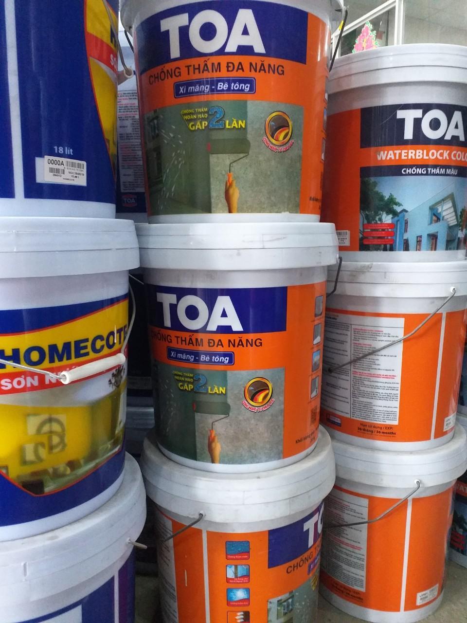 Chất sơn chống thấm đa năng Toa xi măng- bê tông (1kg, 4kg và 20kg)