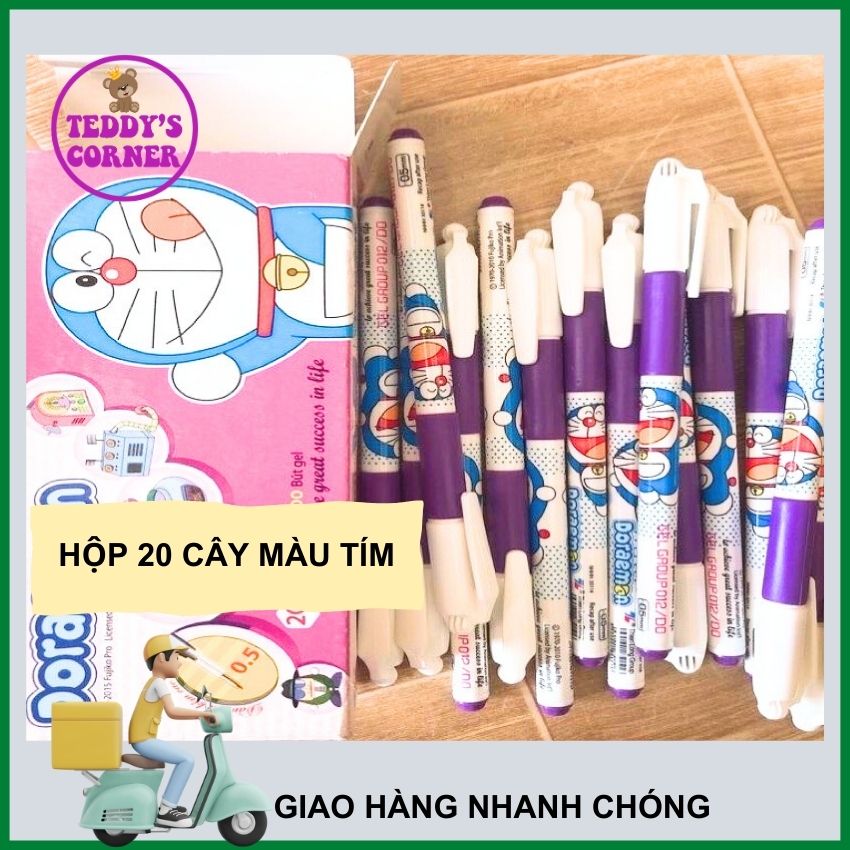 [HCM] 01 Cây  Bút Mực Nước Thiên Long Doraemon Nét 0.5Mm Màu Tím; TEDDY CORNNER