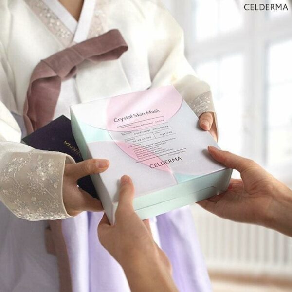 [HCM]Mặt Nạ Thạch Anh Hàn Quốc ( Celderma Crystal Skin Mask ) Full hộp 10 miếng