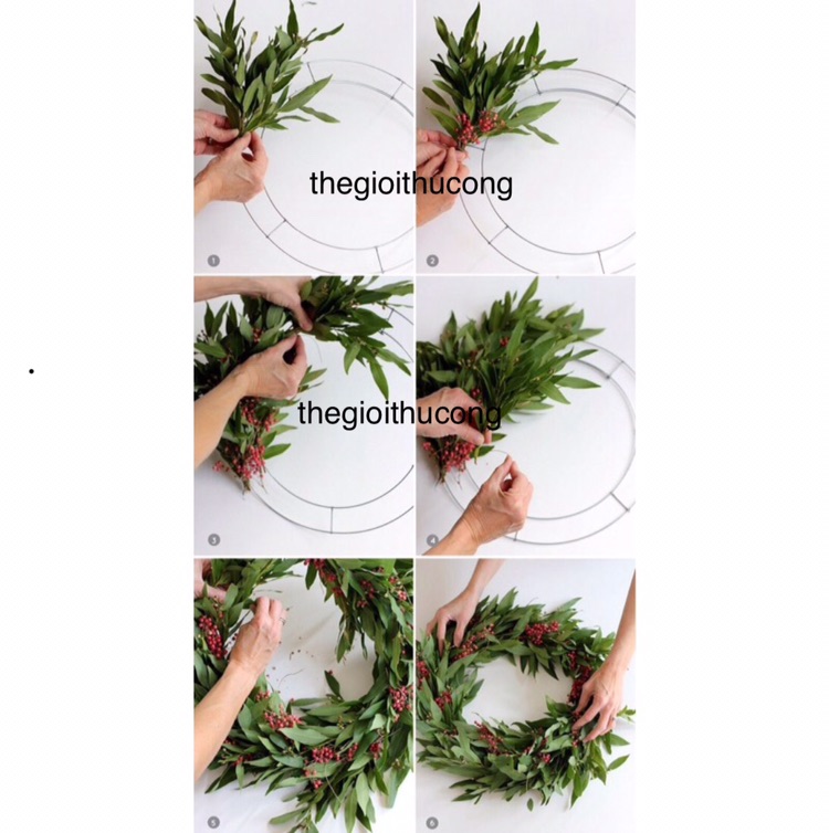 Khung sắt làm vòng nguyệt quế