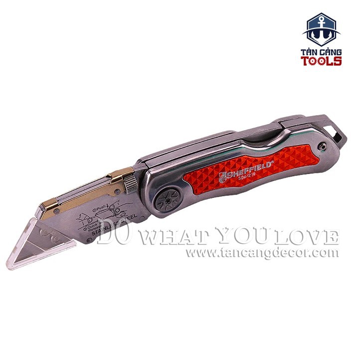 Dao rọc cáp Sheffield S067219 kèm 10 lưỡi dao