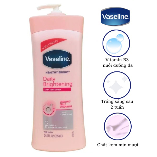 Dưỡng Thể Vaseline Healthy White UV Lightening - 725ml