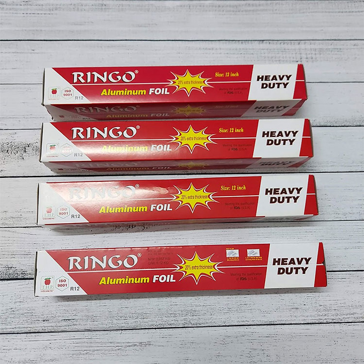 Combo 4 cuộn giấy bạc ringo r12 nướng đồ ăn, làm bánh