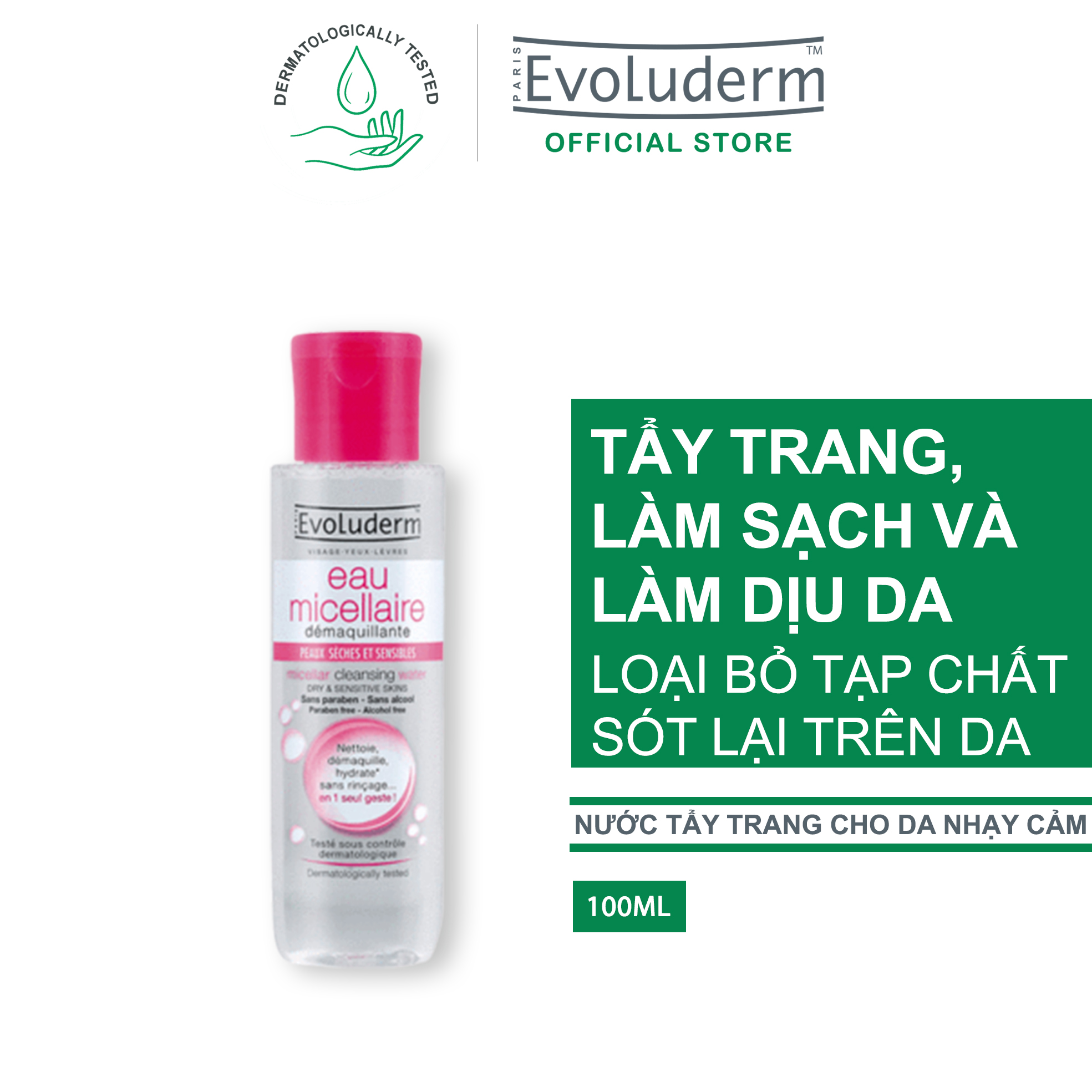 Nước Tẩy Trang Evoluderm 100ml