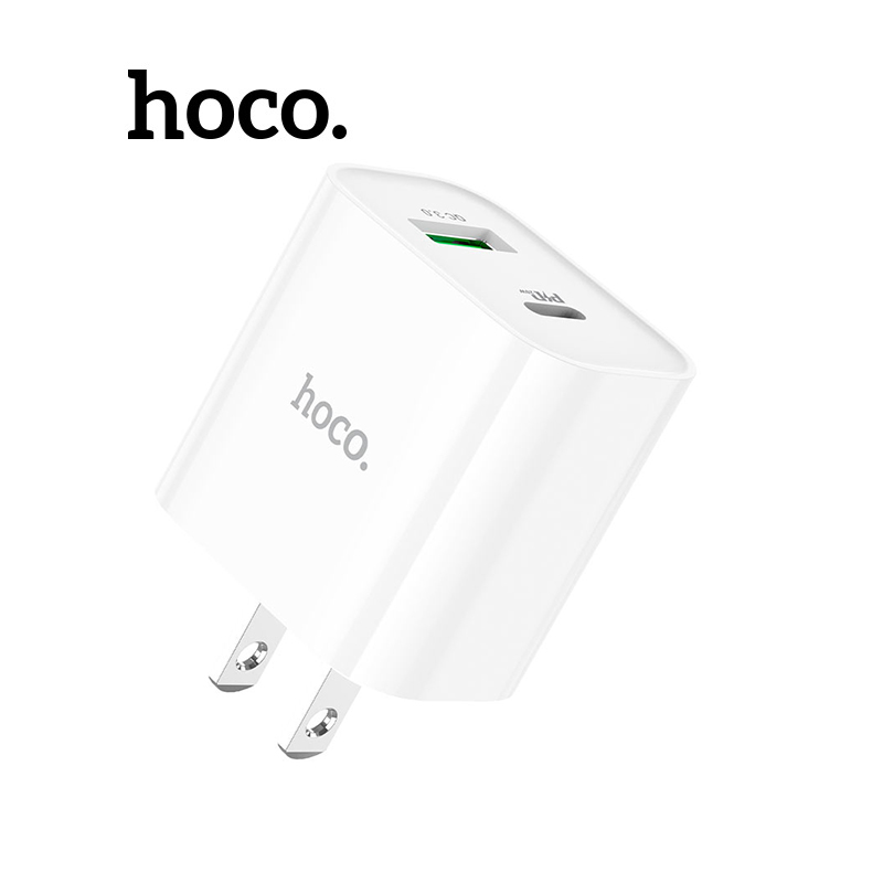 Củ sạc nhanh Hoco C80 Plus PD20W+QC3.0 2 cổng sạc USB VÀ Type-C