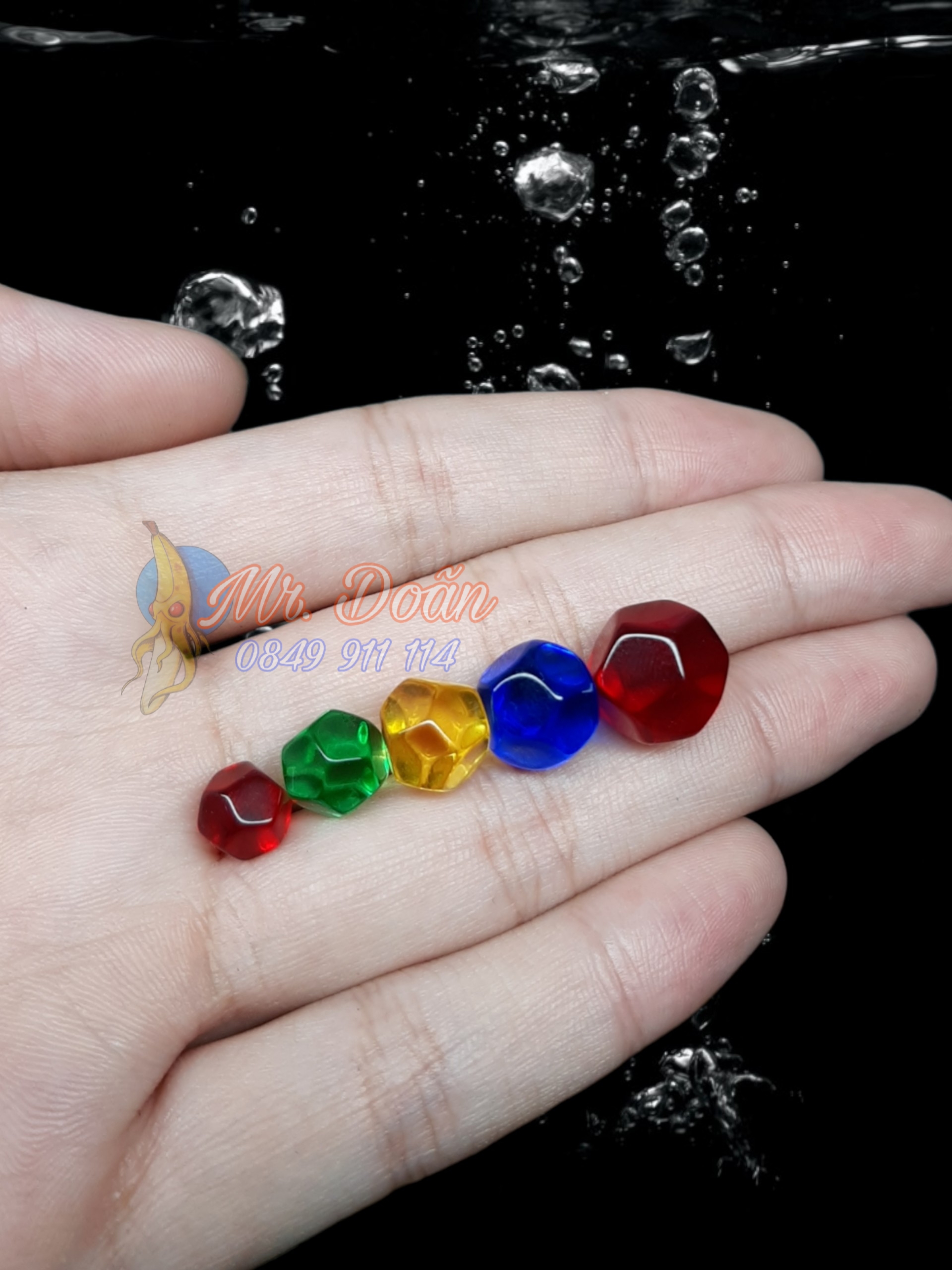 1 Viên Bi-Găm Hạt Lựu (Đa Giác) Nhiều Size