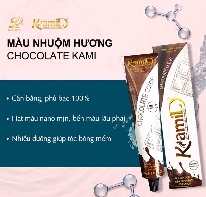 Thuốc nhuộm tóc KAMI cân bằng, phủ bạc  mẫu mới (KHÔNG KÈM OXI)