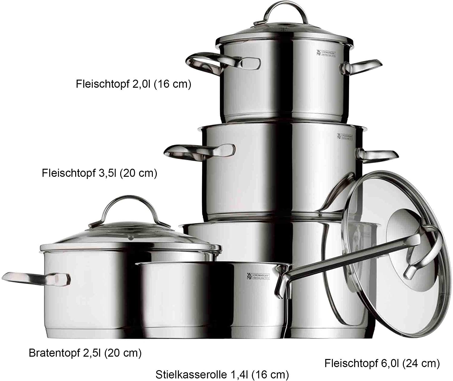 [Trả góp 0%][Hàng nội địa Đức] BỘ NỒI WMF Provence Plus 5 Món