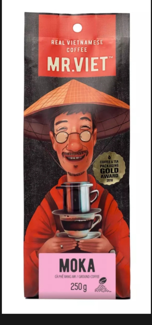 Combo Cà phê rang xay 250g MR VIET ( Moka-Cui-Robusta)/Combo coffee  MR.VIET