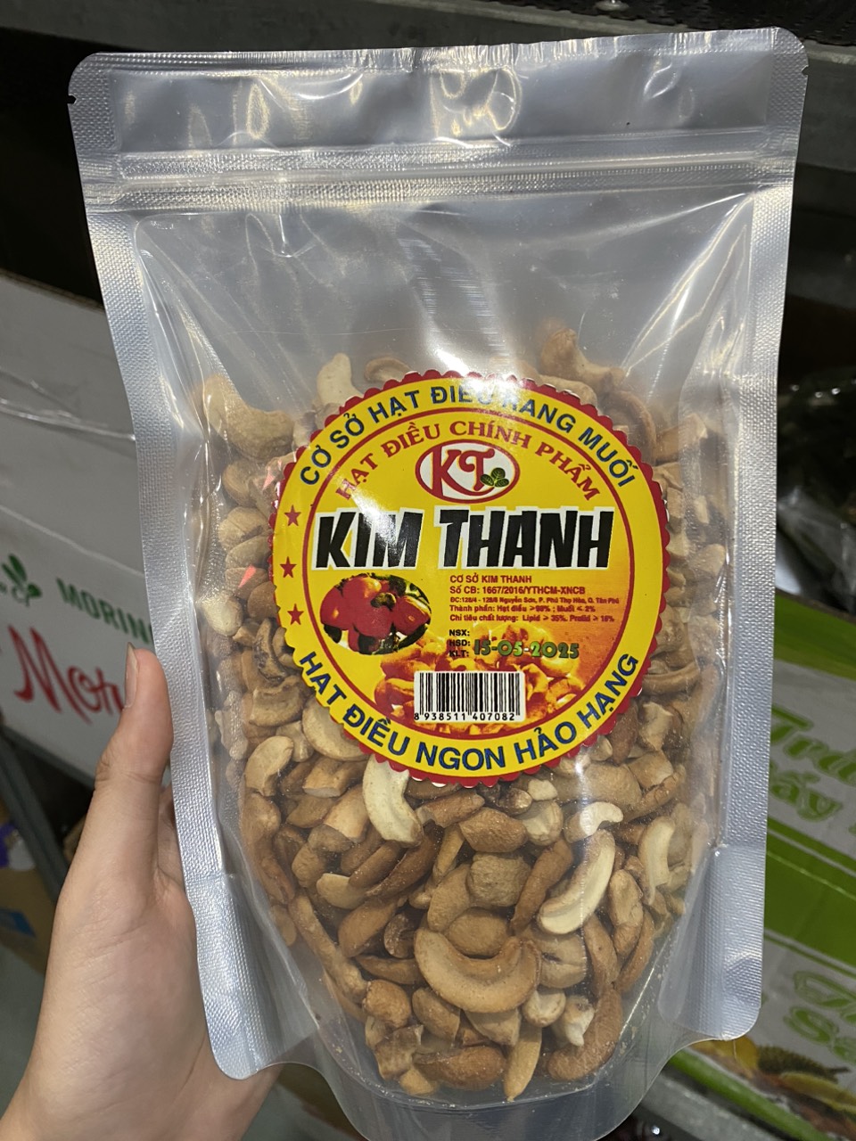 Hạt điều bể đôi 800gr -date luôn mới