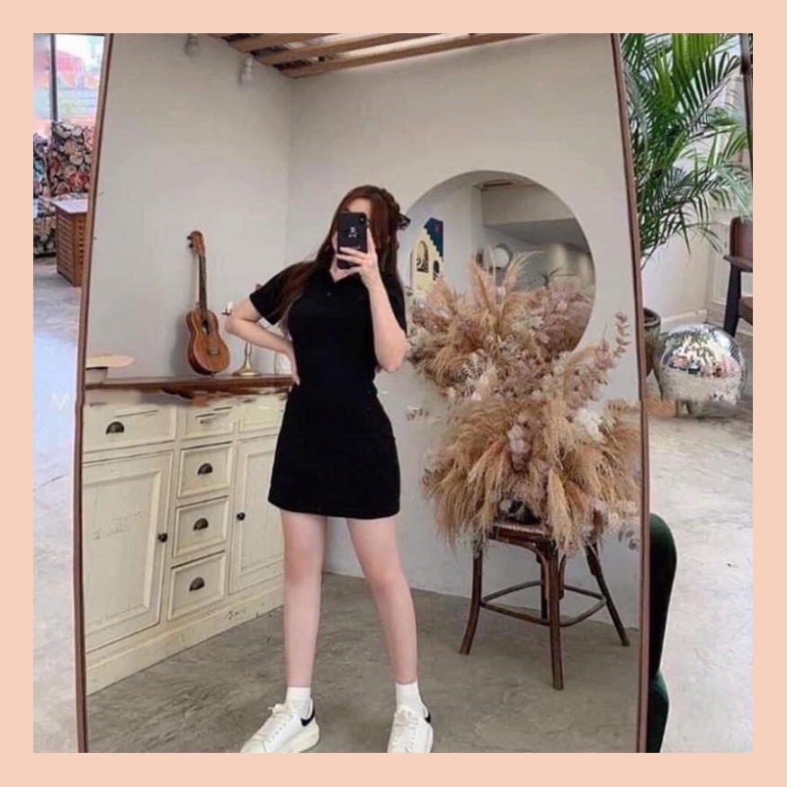 Váy Polo UNDERCOOL Dáng Suông Cổ Sơ Mi Chất Cotton Co Giãn