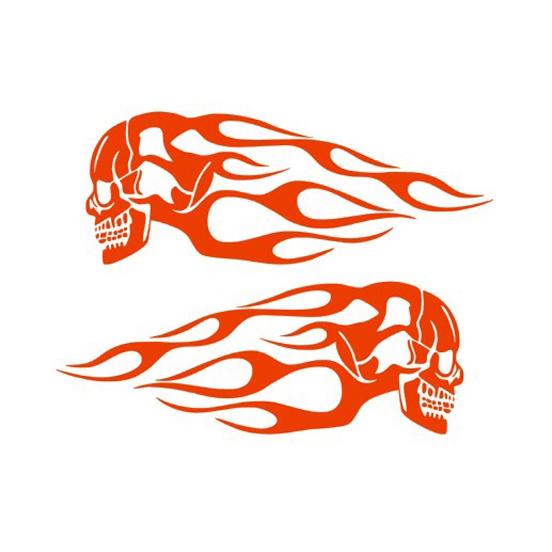 bộ decal tem dán bình xang xe mô tô 34.2*12.8cm
