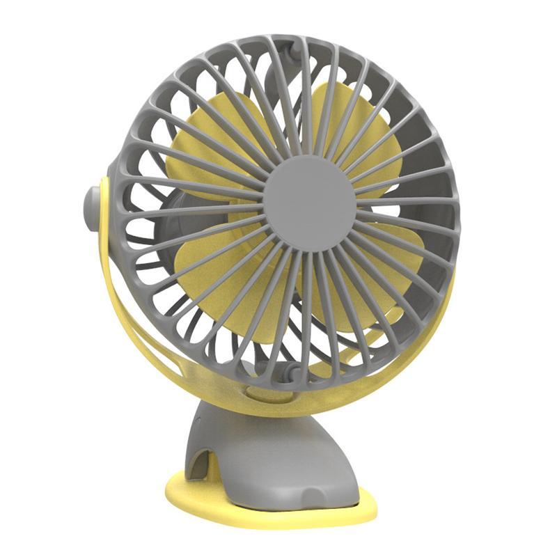 4000Mah Portable Cooling Mini Usb Fan 4 Speeds 360 Degree All-Round Rotation Rechargeable Air Fan Usb Charging Desktop Clip Fan