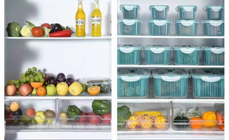COMBO 5 HỘP ĐỰNG ĐỒ TỦ LẠNH ĐA NĂNG 2 LỚP CAO CẤP CÓ NẮP ĐẠY ĐỰNG THỰC PHẨM, HỘP ĐỰNG THỰC PHẨM, HỘP ĐỰNG ĐỒ ĂN, RỔ ĐA NĂNG,Hộp Đựng Thực Phẩm Dạng Ngăn Kéo, Hộp Bảo Quản Rau Củ Và Trái Cây