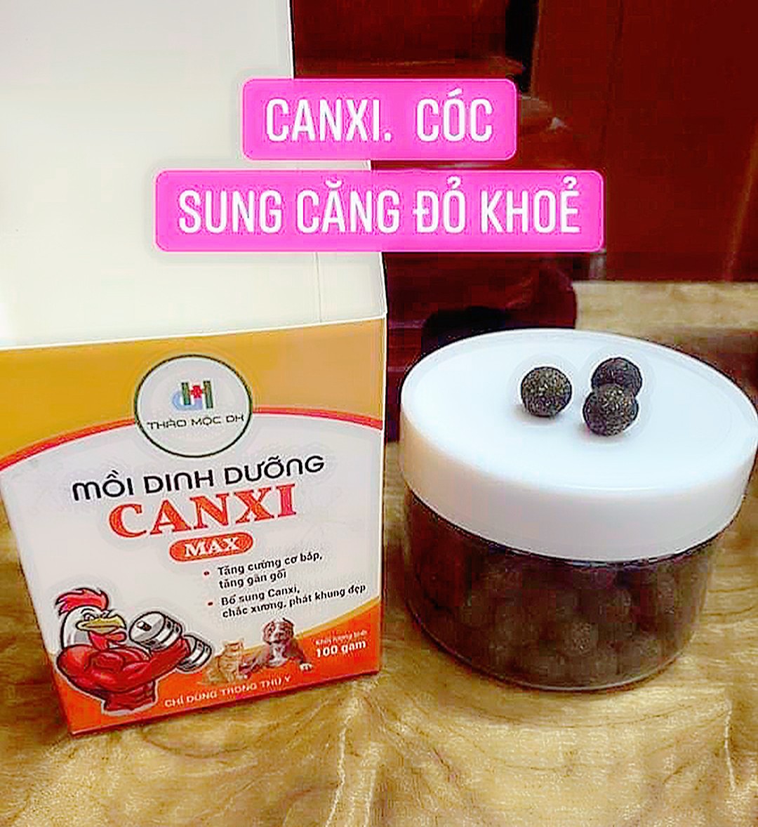 MỒI DINH DƯỠNG CANXI MAX lọ 100g