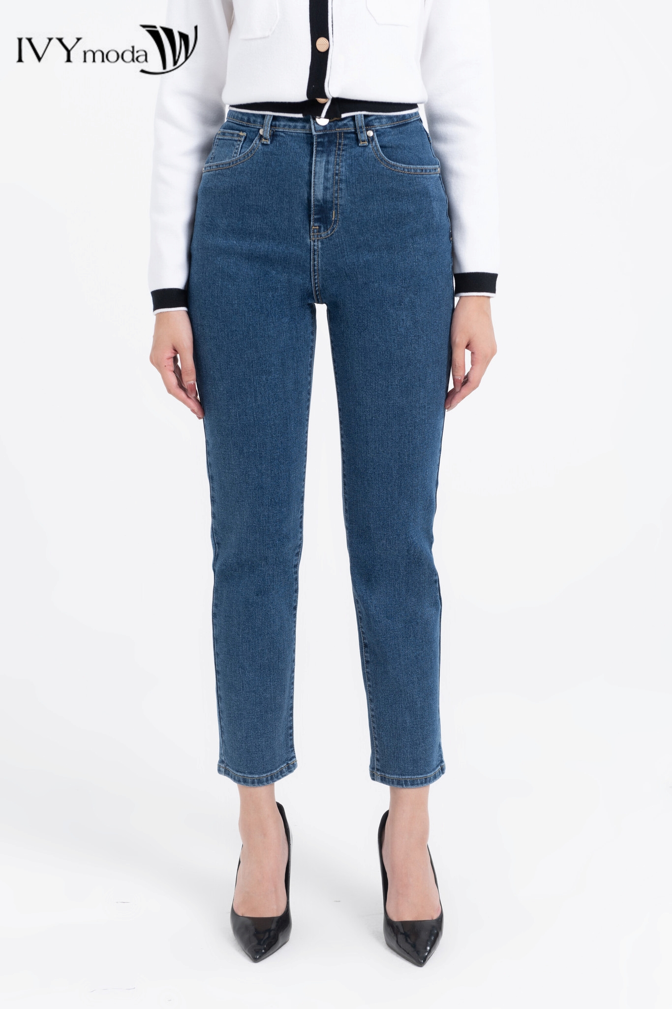 Quần jeans dáng skinny   IVY moda MS 25M7824