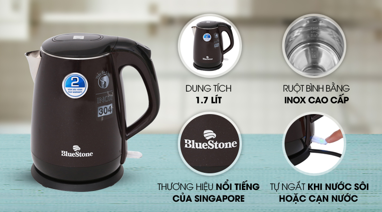 Ấm đun siêu tốc Bluestone 1.7 lít KTB-3353