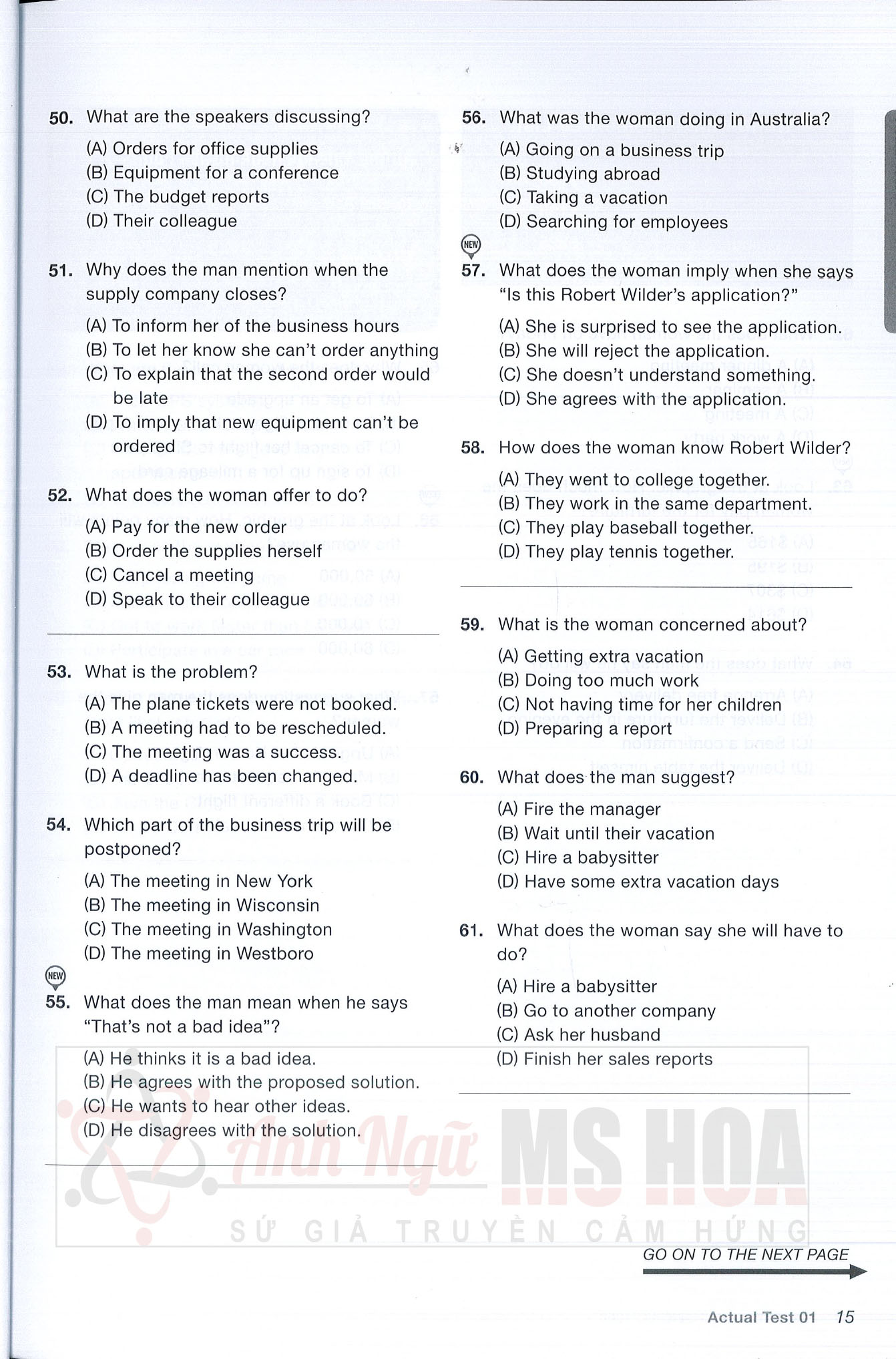 NEW ECONOMY TOEIC 1000 LC (Sách đen trắng)