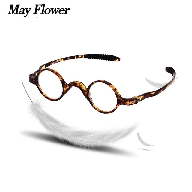 Good Sight TR90 Samrt Reading Glasses Portable Anti Blue Retro Fashion Eyeglass Mens Round Glasses Eyewear Readers 1.5 2 3.5 4（Normal shipment）