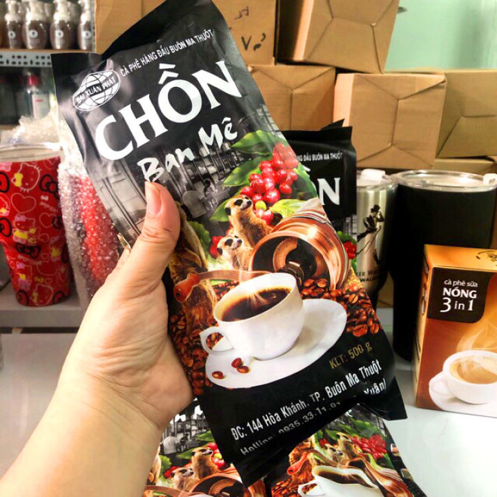 GÓI 500gram, CAFE BAN MÊ, UỐNG LÀ MÊ ( Màu Đen )