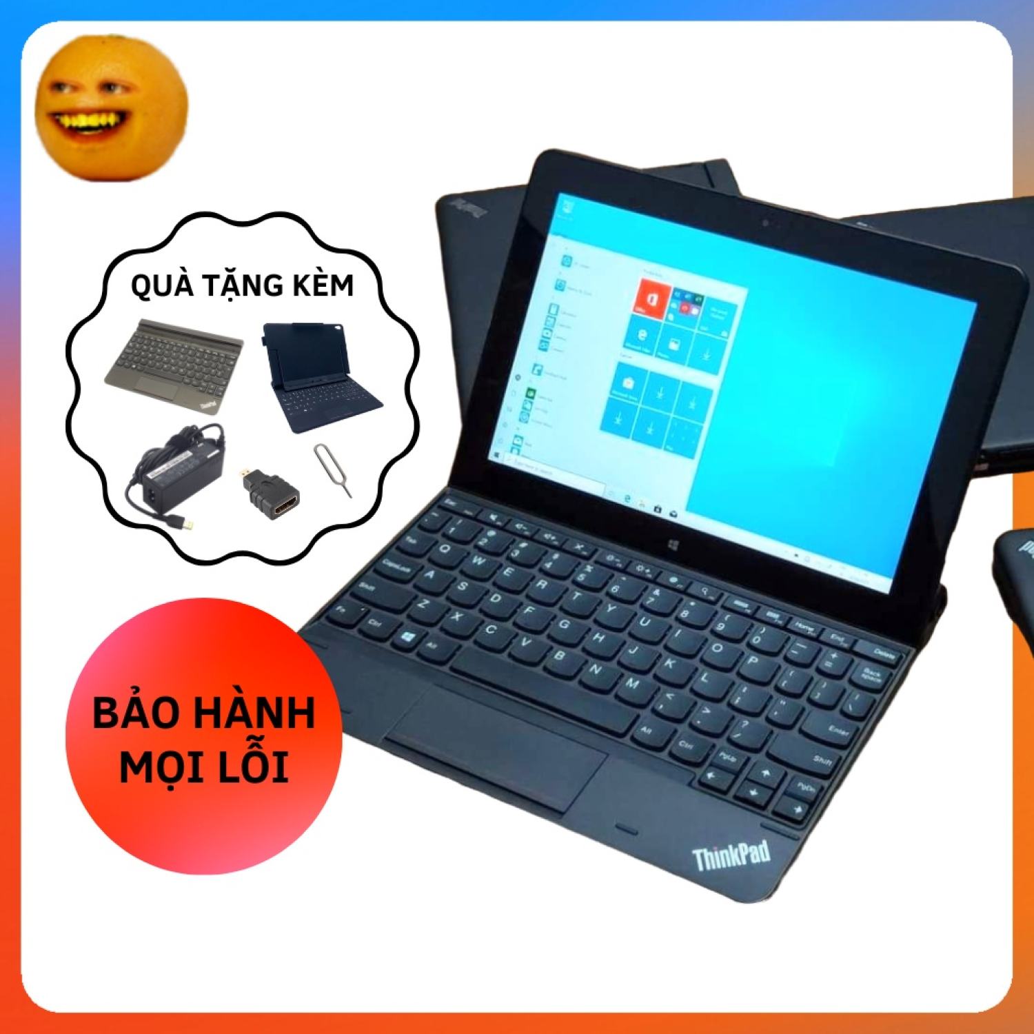 Máy tính bảng lai laptop Lenovo Thinkpad 10, 4G/LTE Windows 10 Office Zin Likenew 99%