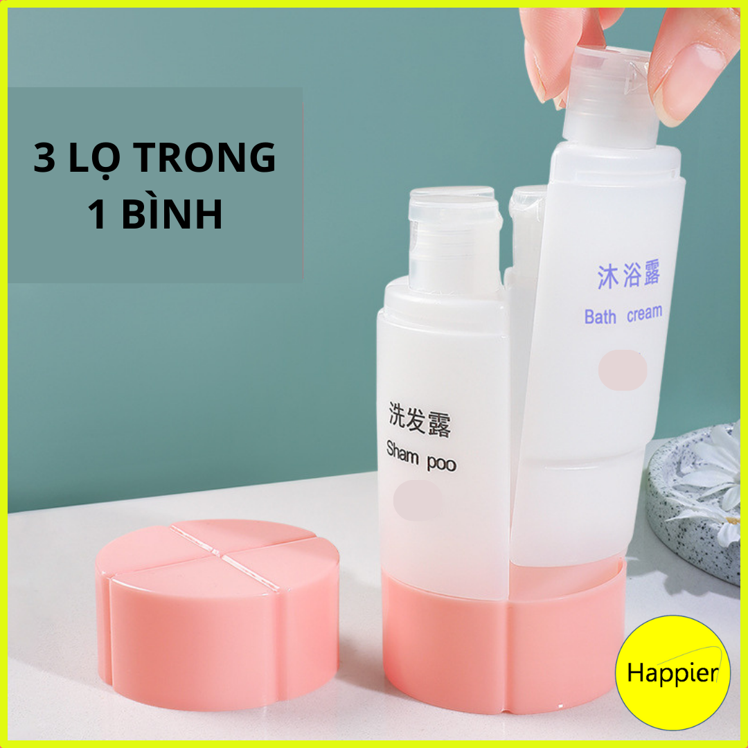 Chai lọ chiết mỹ phẩm 3 trong 1