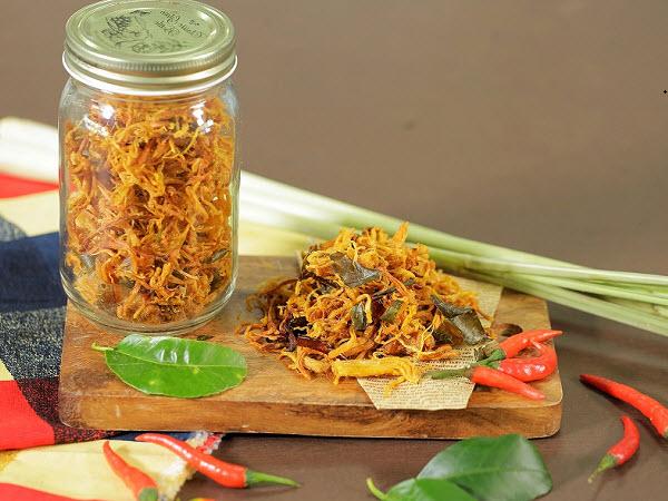 1kg KHÔ GÀ LÁ CHANH XE CAY