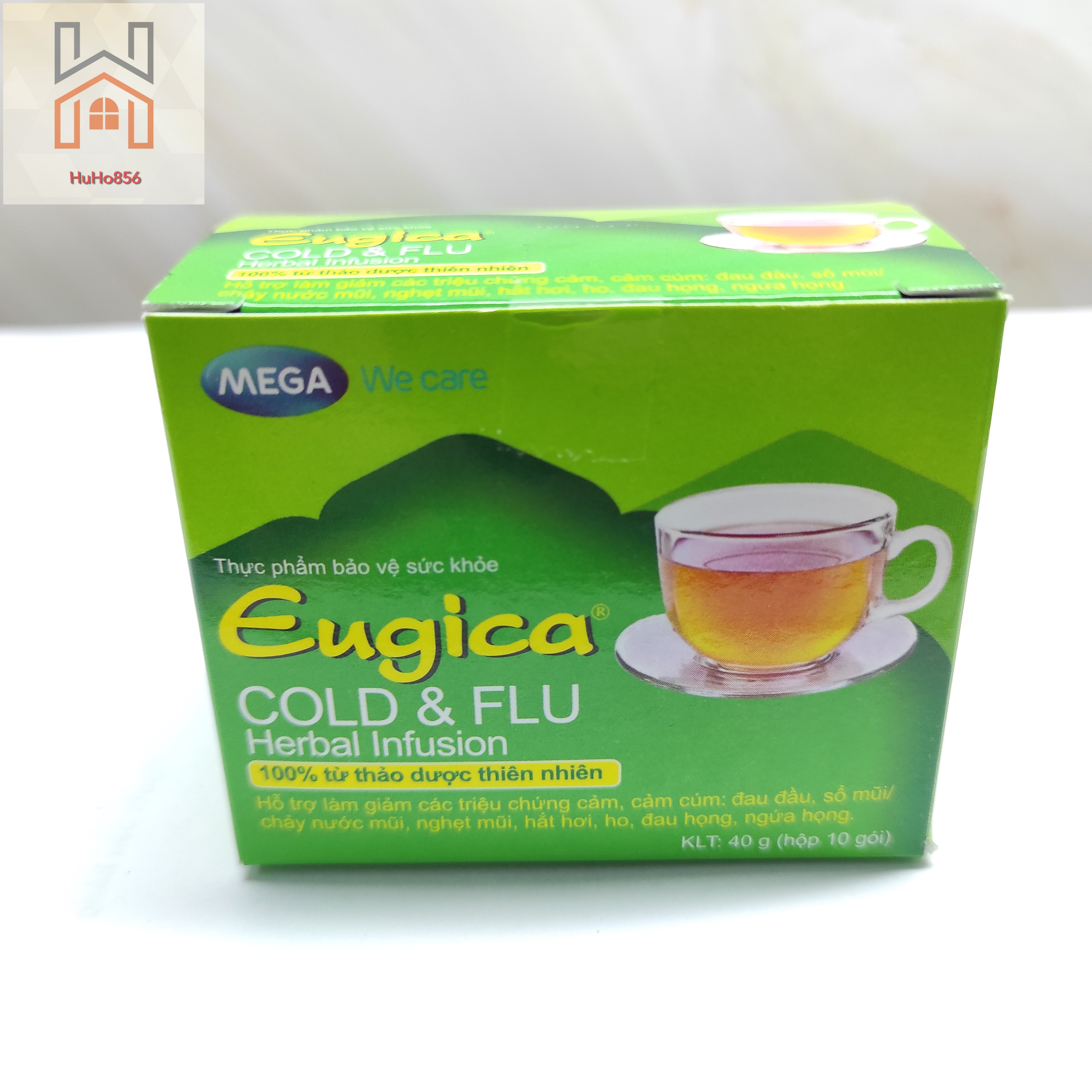 Trà Thảo Dược Eugica - Eugica Cold & Flu Herbal Infusion - Hộp 10 gói