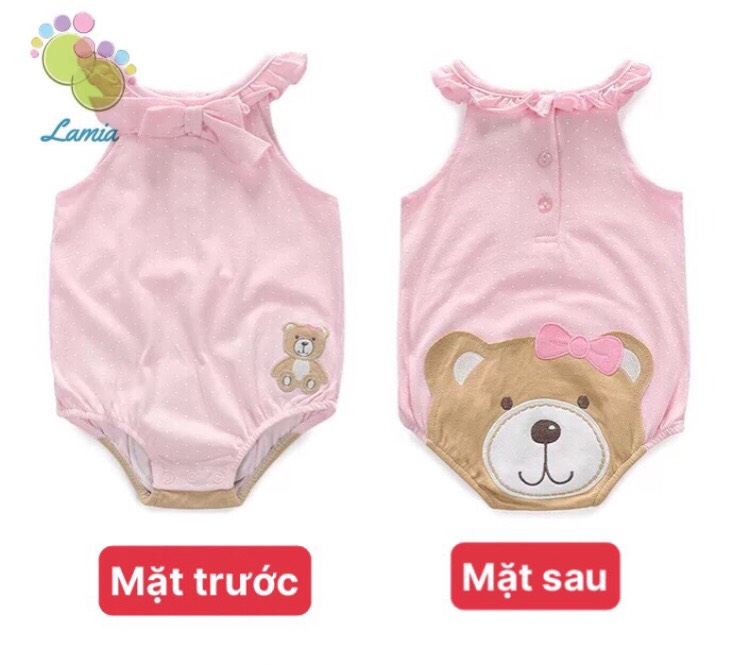 Bodysuit Hè Dễ Thương Cho Bé Gái Sơ Sinh