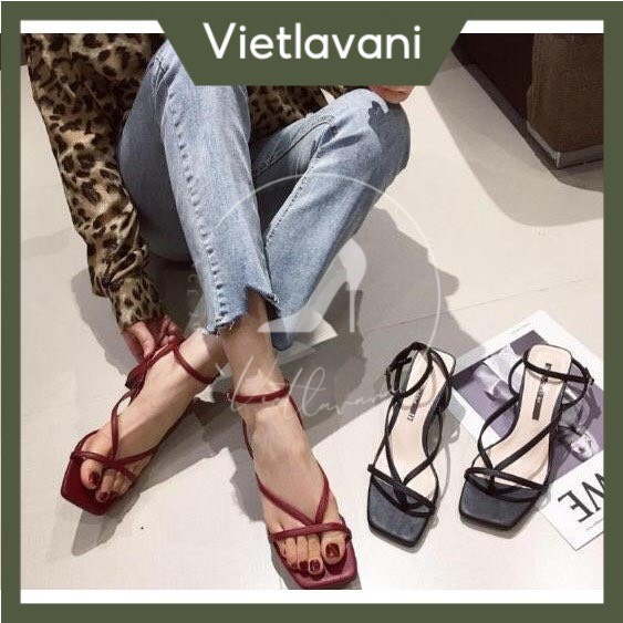 SANDAL XỎ NGÓN 5 PHÂN GÓT VUÔNG MÃ VNXKS13