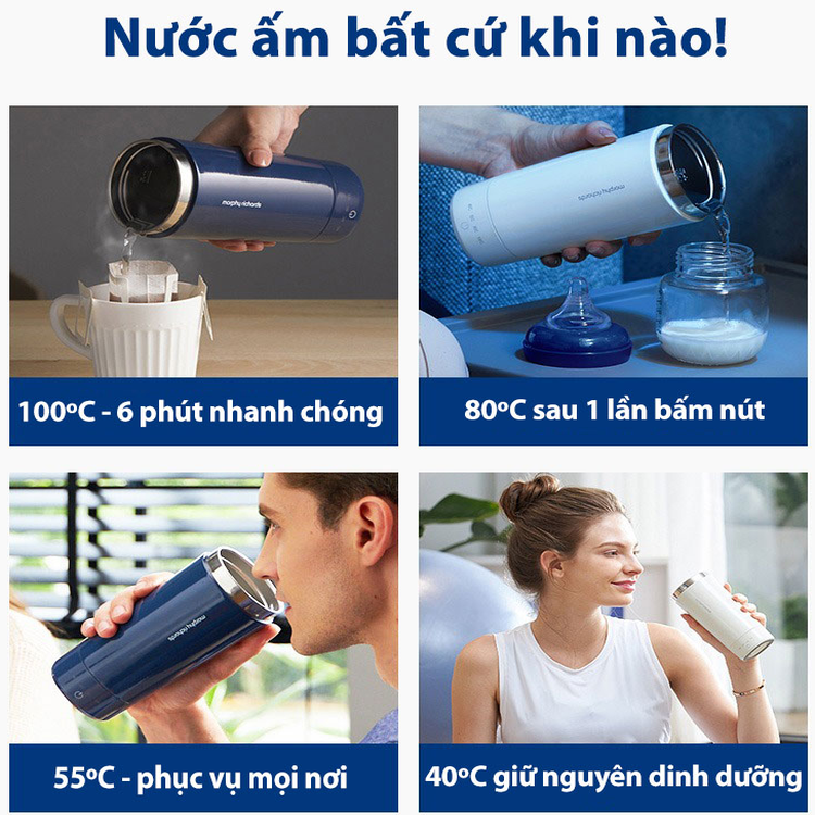 Bình đun nước kiêm giữ nhiệt cao cấp Morphy Richards MR6060