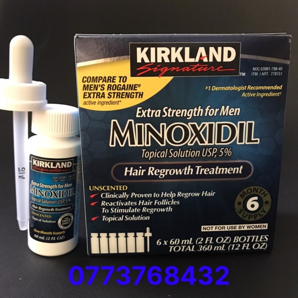[Hộp 6 lọ] Dung dịch mọc Râu và Tóc hiệu quả Minoxidil 5% của Mỹ