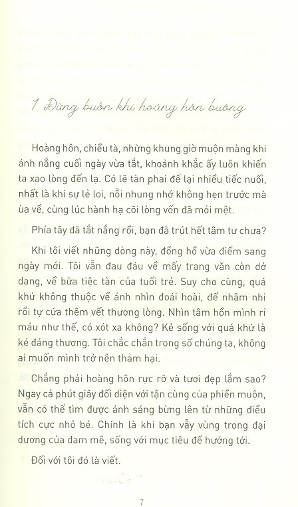 Đừng Buồn Khi Hoàng Hôn Buông
