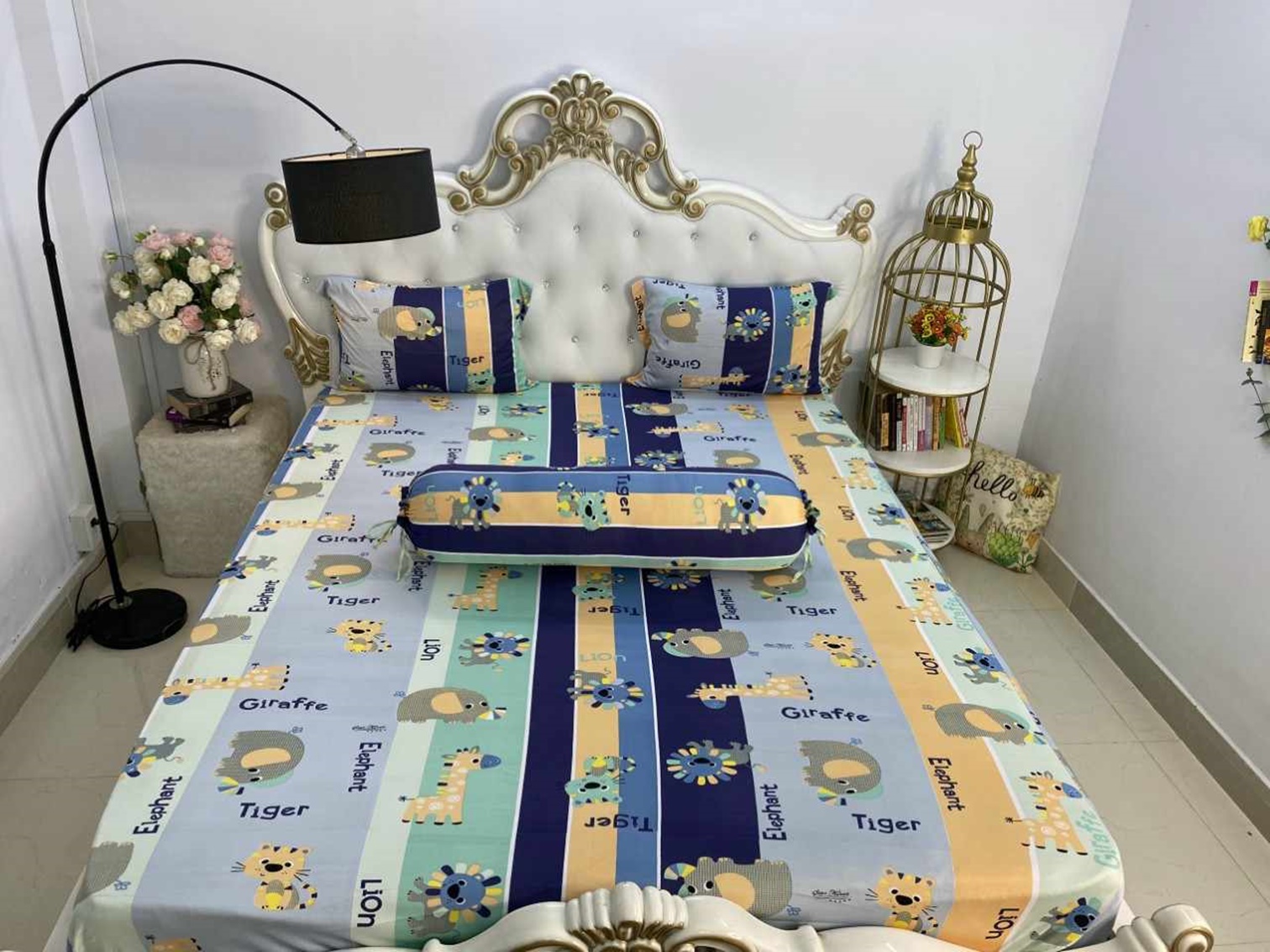 Ga giường thun lạnh Hàn Quốc drap thun cho nệm dày 10 phân - [Giao màu ngẫu nhiên]