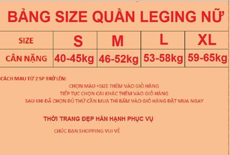 Quần legging nâng mông chất đẹp